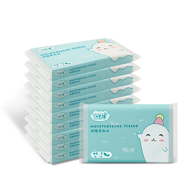 益初】V9婴儿柔纸巾40抽10包