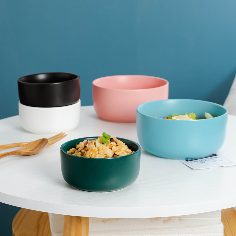 The Nordic idea ceramic salad bowl of soup bowl of dumb light of mercifully rainbow such as bowl with rice bowls fa hai pot tableware breakfast dishes