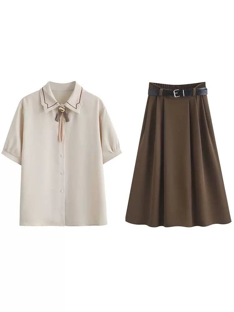 Summer classic suit jacket, set, shirt, for students
