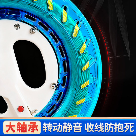 Катушка для кайтов 2025 года с ручным колесом с защитой от обратного хода, высококачественная катушка для кайтов с большими подшипниками, экономящая усилия устройство для намотки лески.