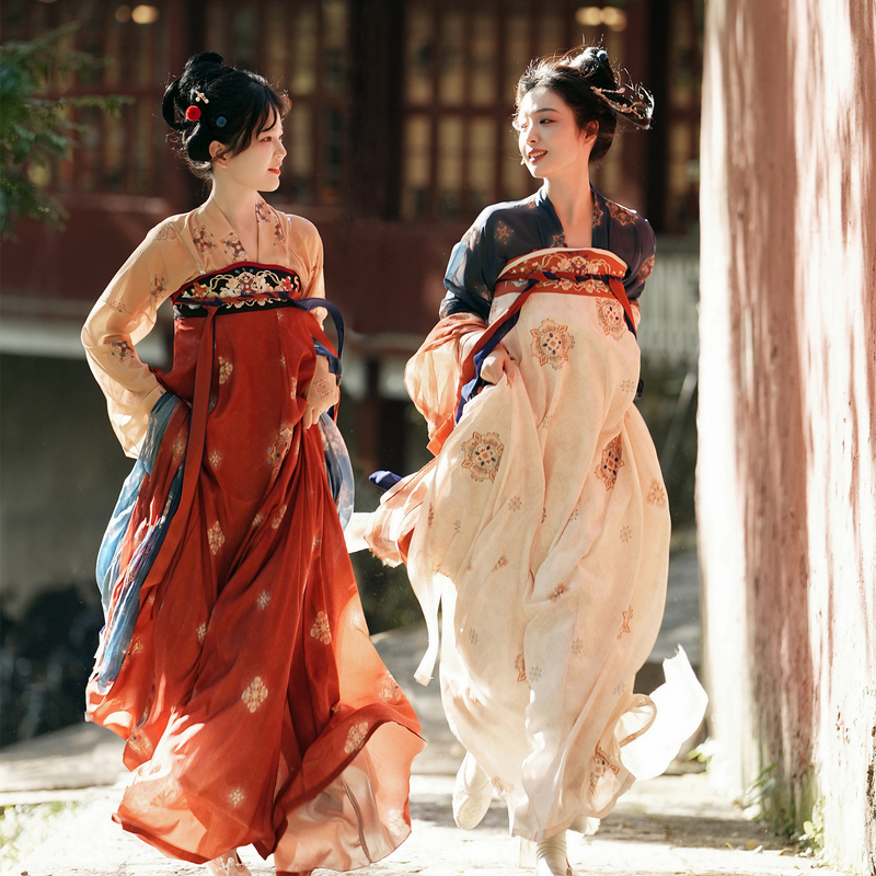 Suyuhuashang【Rongrong】Tang-Style Hanfu for Women, Restored Style, Chest-Length Ru Skirt, Original Design, Everyday Fairy-Like, New Spring/Summer Model