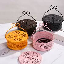 Mosquito Incense Box Iron Art Mosquito Incense Stove Sandalwood Incense Stove Indoor Can Hang Home Mosquito Incense Tray Tometal Mosquito Coil Containing Rack