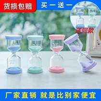 Child toothbrushing hourglass timer 1 3 5 min and a half an hour 1 time Flow sand bottle leaking sand fight anti-fall idea