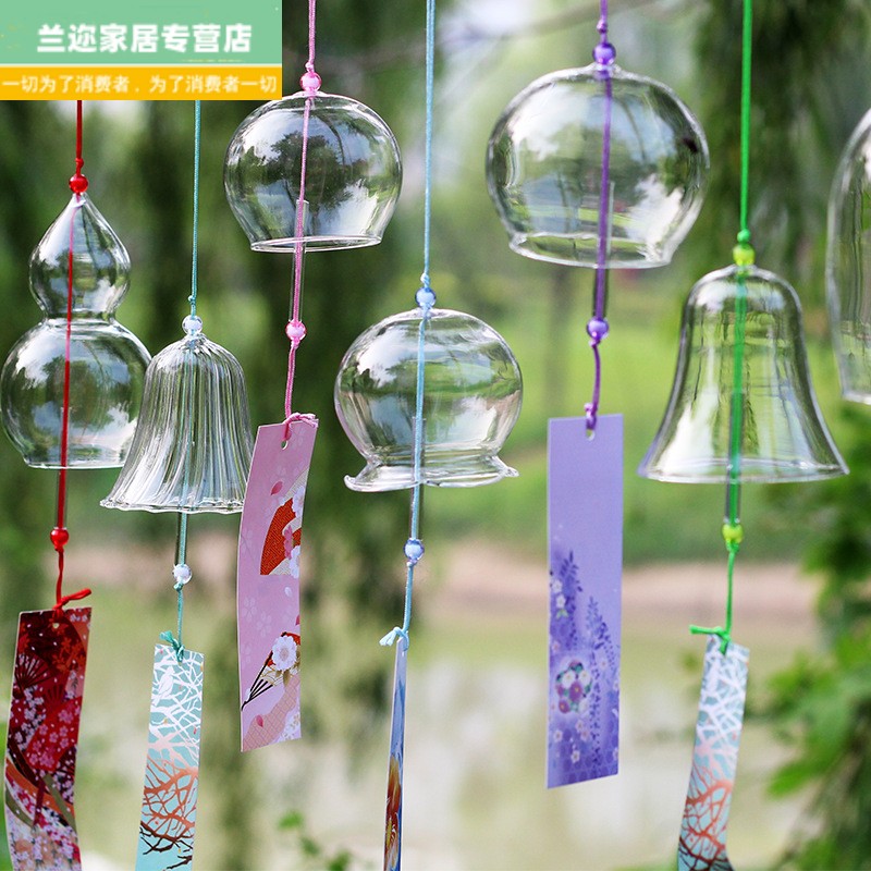 Creative Diy Transparent Glass Windbell Scenic Spot Scene Arrangement Students DIY Graffiti Handicrafts Little Fresher Hanging-Taobao