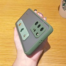 Suitable for Huawei P40Pro mobile phone shell loving cartoon wristband P40 protective sleeve frosted transparent lens all-bag camera P40Pro anti-fall shell Por male and female minimalist tide card p4