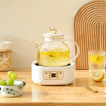 Office Burning Water Jug Integrated Mini Milk Heating Machine Tea Maker Tea Pot Cute Glass Upscale Table Insulation Full Automatic