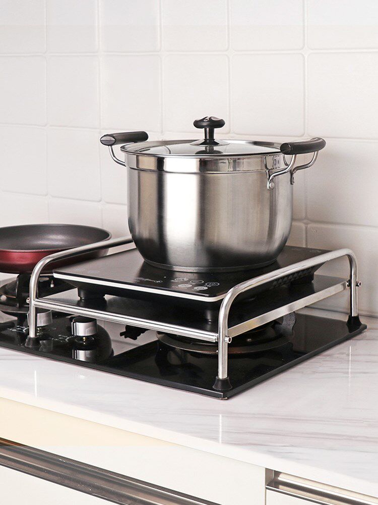Kitchen Table Surface Base Plate Air Fryer Racks Shelf Cushions High Base Adjustable Gas Cooker Shelter Plate Cover Plate
