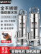 304 Stainless Steel Submersible Pump 220V Household Water Pump High Lift Corrosion-Resistant Chemical Sewage Pump Agricultural Irrigation