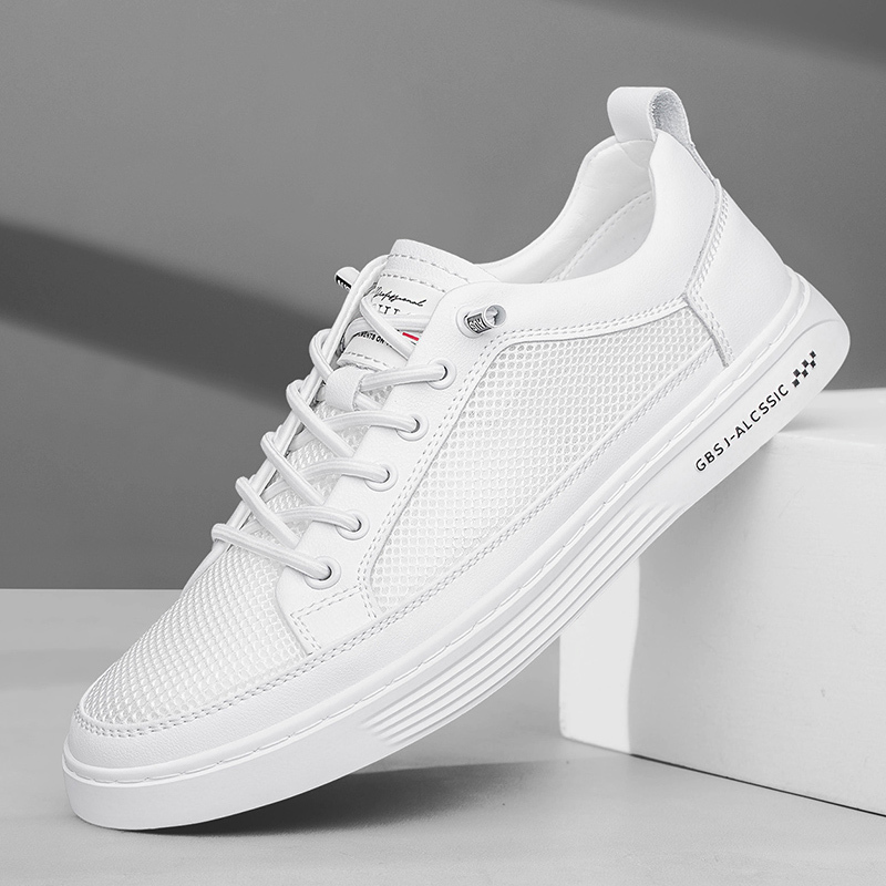 White Mesh Shoes for Men, Summer Men's Shoes, Breathable Thin Hollow Sneakers, Mesh Sports Casual Cloth Shoes White Mesh Shoes for Men, Summer Men's Shoes, Breathable Thin Hollow Sneakers, Mesh Sports Casual Cloth Shoes
