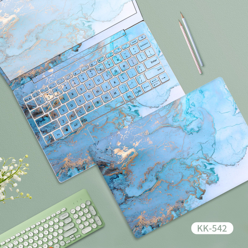 Marble Texture Computer Stickers Are Suitable for Lenovo Xiaoxin Air14 Notebook Pro16, Hp Dell G15 Shell Film, 15.6inch Huawei Matebook14, ins Fengy9000P