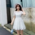 2021 new organza váy phồng ngắn váy ngắn nữ mùa hè ngắn cực ngắn quần áo phụ nữ cao 150 cm - váy đầm