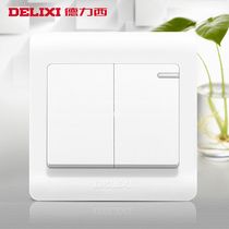 Dresi 86 Type of wall Home Wall Type Two Open Double Control Double Open Two Open Double Control Switch Panel Concealed Carry Night Light