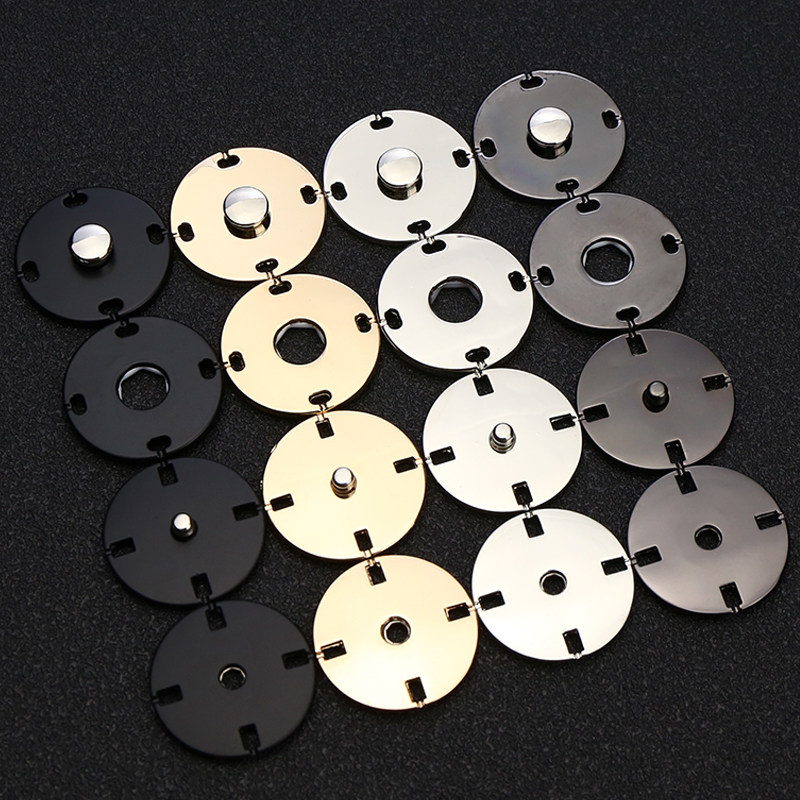 Metal Dark invisible Invisible Anti-Walking Light Submother Button Round Big Coat Snap lady's wool Cashmere Blouse button Buttons