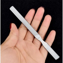 Gray nail nail file stainless steel four-sided repair thick armor polishing nail art tool set manicure file