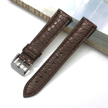 Crocodile Leather Watch Strap Suitable for Chopard Happy Sport Genuine Leather Men's and Women's Happy Diamond Watch Strap 18