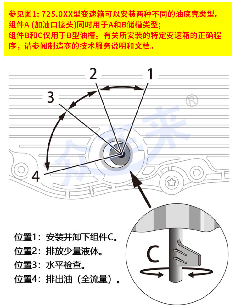 Factory direct gearbox oil change tool Mercedes-Benz 9g nine-speed oil level check Special tool Mercedes-Benz 9-speed 725.0