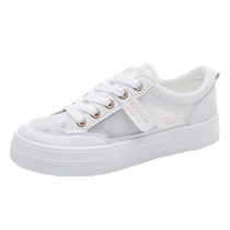 Renben white shoes for women summer thin mesh canvas shoes versatile sports and leisure sneakers hollow breathable mesh shoes for women