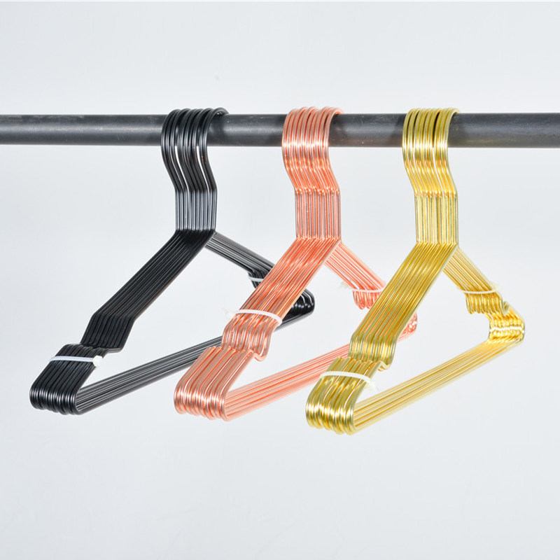 Metal hangers ins Nordic Golden household hangers children's drying hangers clothing store dedicated iron clothes shelves