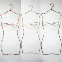 Metal Swimsuit Rack Bikini Wedding Dress Display Clothing Shop One-piece Swimsuit Clothes Hanger Rose Gold Spot Factory Shop