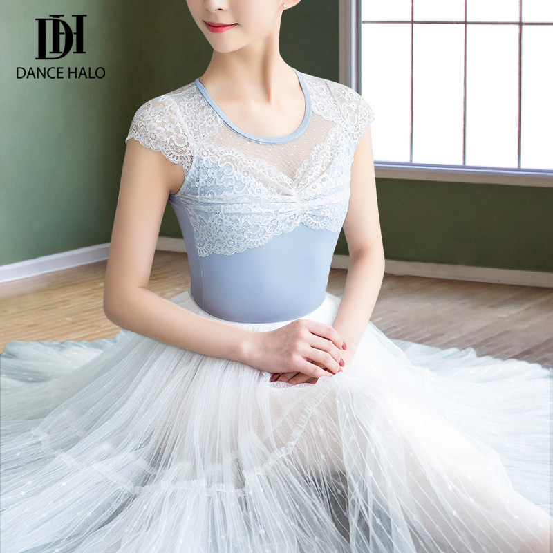 dancehalo dance suit female art test gymnastics suit adult ballet practice suit adult teacher body suit summer