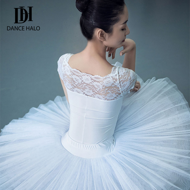 dancehalo lace gym suit adult female one-piece dance suit ballet practice suit body suit base training suit