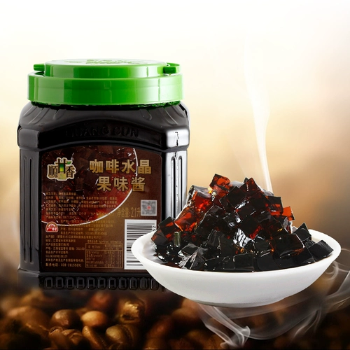 广村 Coffee Crystal 2,1 л Hantian Crystal Konjac Jelly Сменный жемчуг Кокосовый жемчуг Чай с молоком Ингредиенты