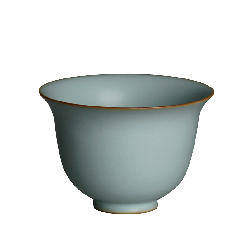 Ru up market metrix who cup single CPU hand bowl large jingdezhen ceramic teacup cracked sample tea cup can keep the ice crack glaze