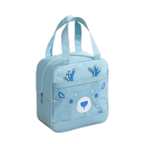 Portable lunch box bag insulated lunch bag with rice flat thickened aluminum foil waterproof animal cartoon student work lunch bag