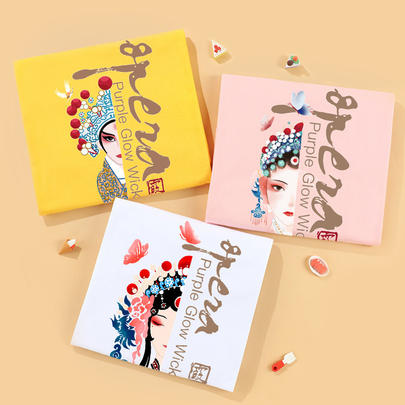 Facebook T-shirt children's Chinese style boys and girls short-sleeved tide cotton summer clothes new candy color loose parent-child clothes