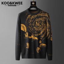 Autumn Winter Sweater Mens Fashion Knit Undershirt Boomer Sweatshirt Sweatshirt Warm Line Sweatshirt Fashion Casual European Station