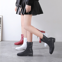 guidi ghost boots female short boots white front zipped Martin boots red wedding boots small size womens shoes big code women boots