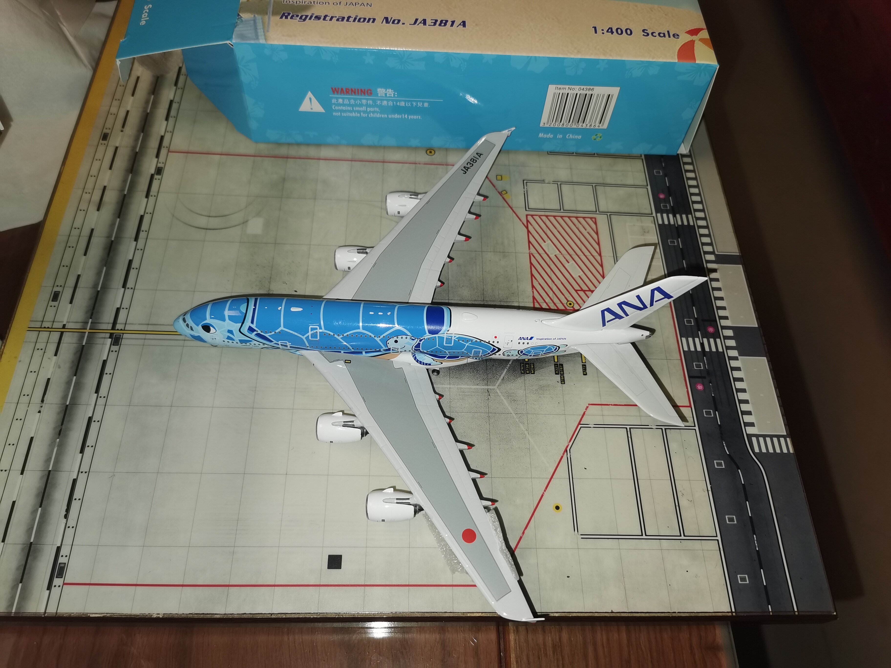 Phoenix ANA All Day Space A380 JA381A Blue Turtle Lani 1:400