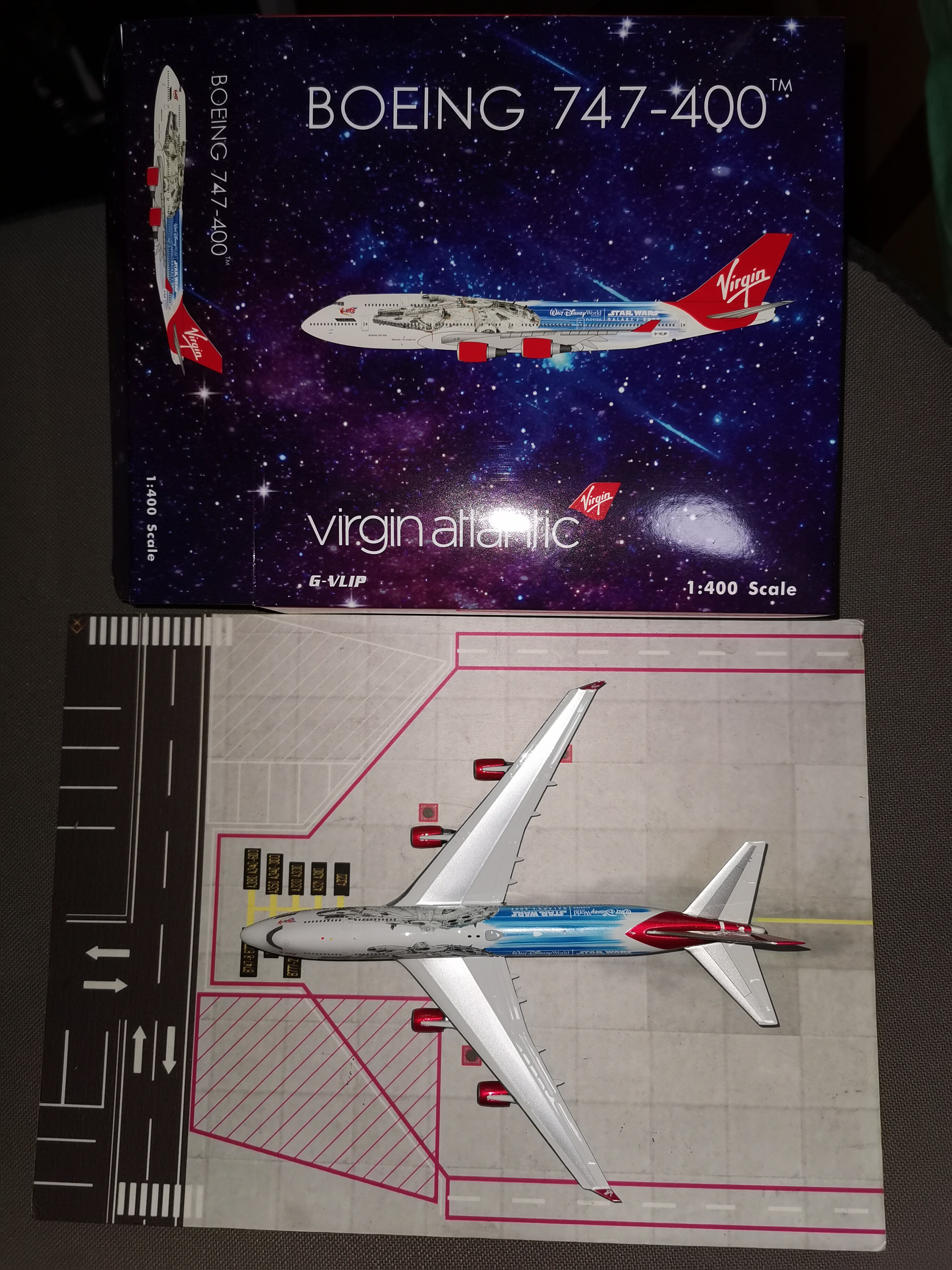 Строительный набор 绝版* phoenix 维珍大西洋航空 b747-400 g-vlip 1:400