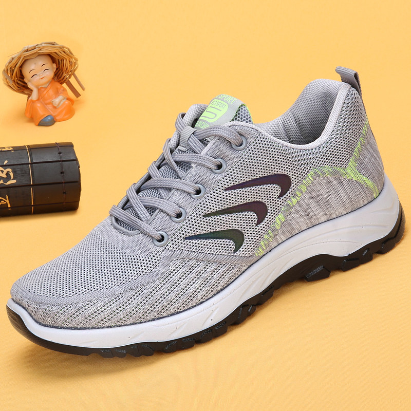 Spring and autumn old Beijing cloth shoes men's soft bottom middle-aged dad shoes breathable casual light sports shoes elderly walking shoes