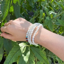 Xian specialty Lantian jade multi-circle bracelet mens and womens natural jade live jade card 6 bracelet round beads