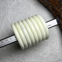 Xian specialty Lantian jade natural A goods live jade round bar bracelet womens style green beauty bar terracotta warriors and horses with certificate