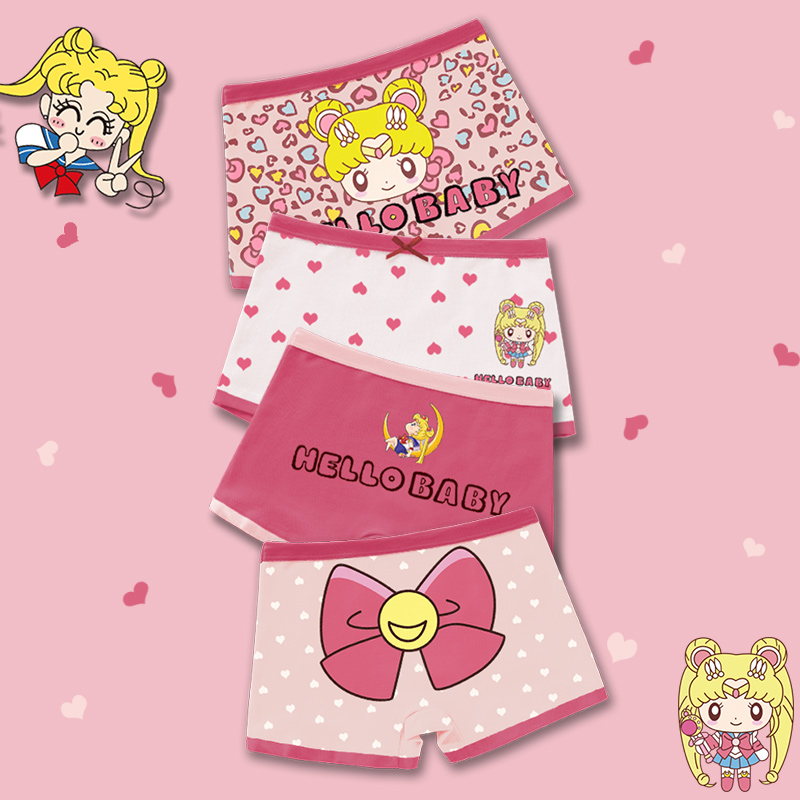 Children's underwear Baby girl children pure cotton flat angle cotton medium and large child little girl four corners shorts summer thin section