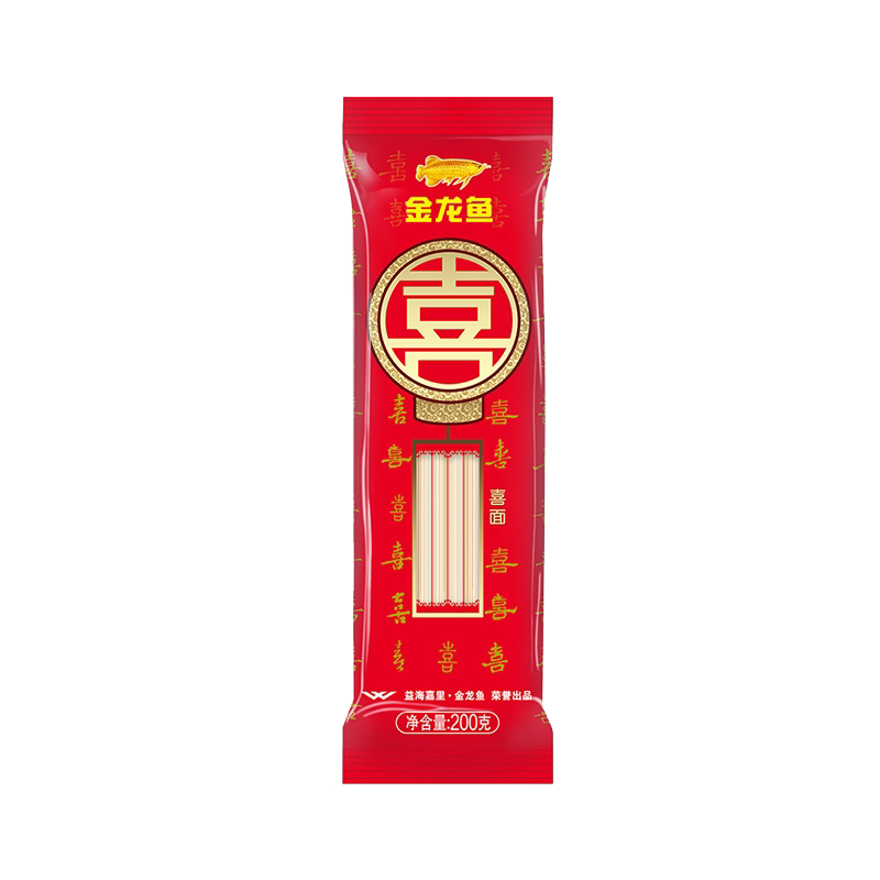 金龙鱼喜面200g*1麦芯挂面长寿面结婚伴手礼宝宝满月喜宴团购优惠