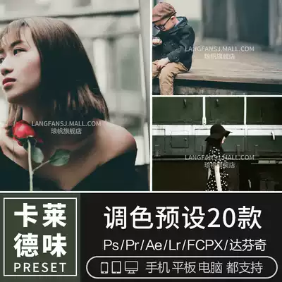 LR Preset PS Leica German retro portrait negatives PRFCPX Da Vinci AELUT color grading PS filter