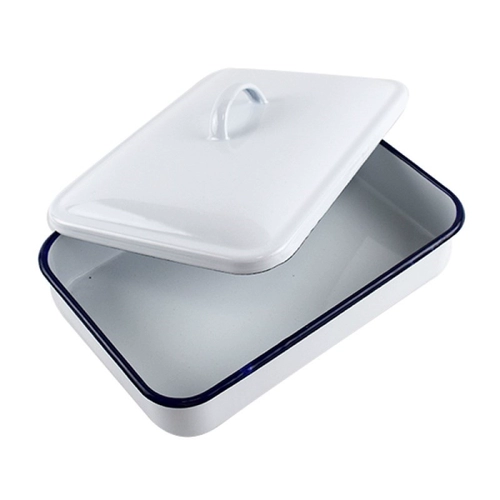 *Фарфоровая пластина с эмалью старой эмалийной лабораторной лаборатории с белой поддоной прямоугольной эмалевой пластины