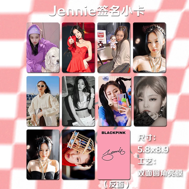 [ Jennie BLACK PINK та же самая корейская группа фотографии коллекционные карточки]