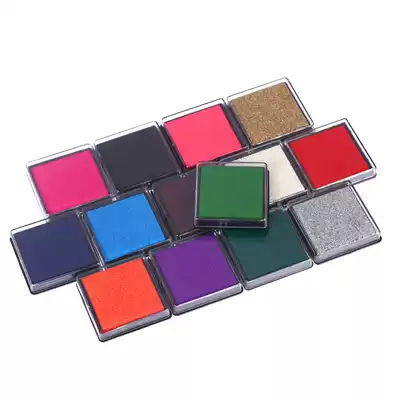 Finger painting ink children's creative design diy seal 15 color graffiti ink non-toxic ink pad color small printing table