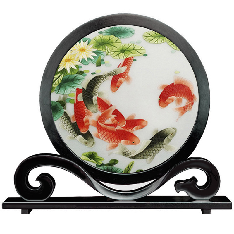 Suzhou Suzhou embroidery panda embroidery piece embroidery Taiwan screen crafts Chinese festival old foreign gift Lanzy