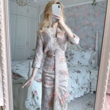 Весеннее летнее платье, дизайнерская небольшая юбка, французский стиль, в цветочек, 2021 года, яркий броский стиль