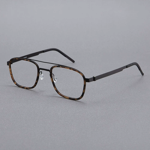 木川 Очки рамки мужской ретро двойной луче