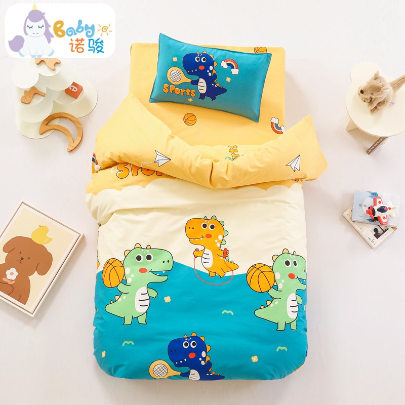 Kindergarten quilt three pieces of pure cotton cover bedding six pieces of small baby nap to garden children's beds contain core