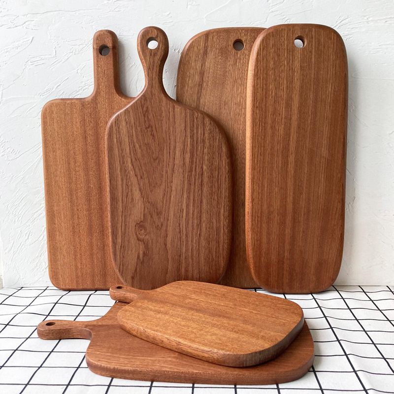 Solid Wood Cutting Board Made of Ebony Wood, Suitable for Cutting Vegetables and Fruits, Whole Wood Bread Board for Kitchen Use