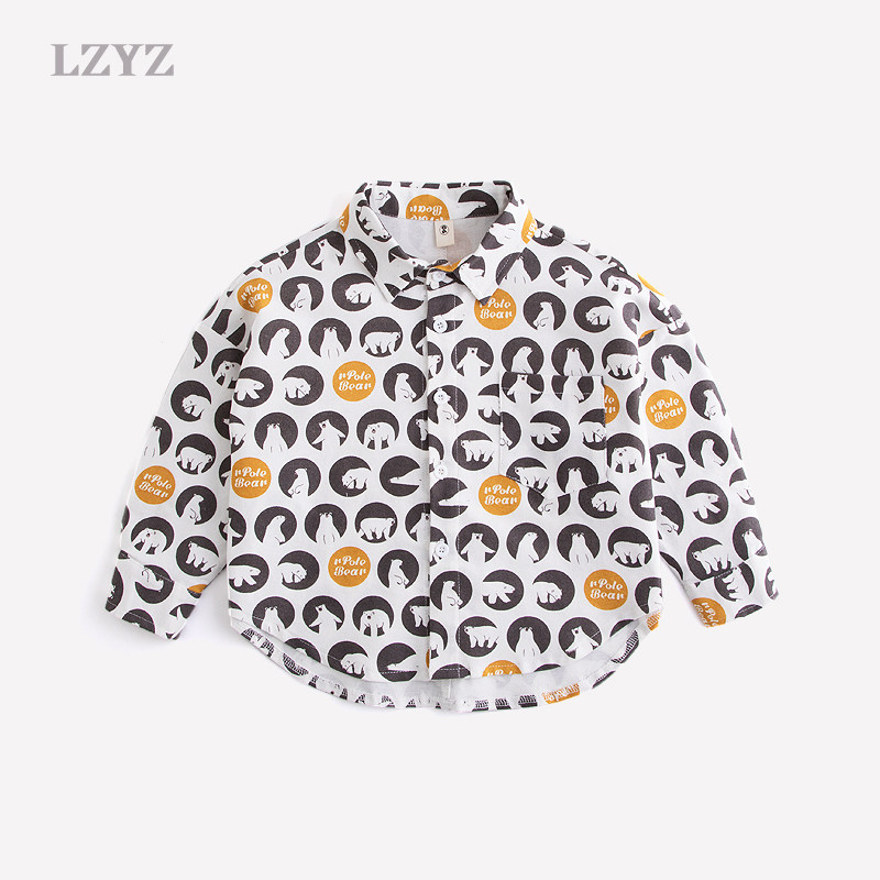 LZYZ Children's Shirt Children's Shirt Children's Shirt Sleeve Grinding Han Edition Han Edition