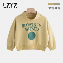 LZYZ Kids Boys Sweatshirt Kids Half-Neck Tops Kids Baby Leggings Kids Spring and Autumn Fashion Autumn Wear