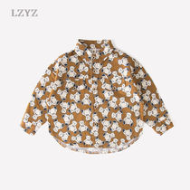 LZYZ kids kids shirt kids baby shirt foreign style boys tops spring and autumn fashion tide long sleeve boys coat